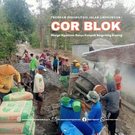 Rehabilitasi cor blok dusun Banyu 